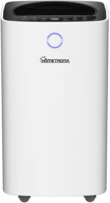 12L HomeTronix Dehumidifier compact portable unit for bedrooms and small spaces